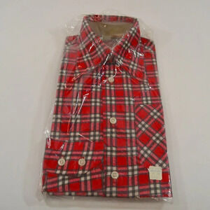 Sears  Boys Size 8 Plain Button Up Shirt Vintage